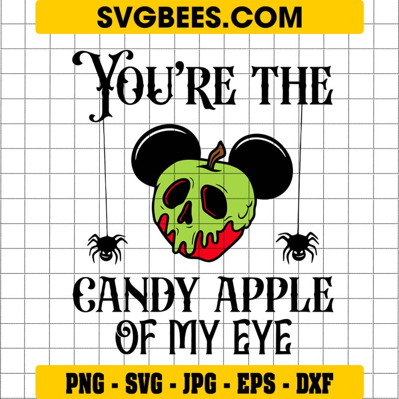 You’re The Candy Apple Of My Eye Svg, Teacher Halloween Svg