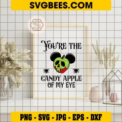 You’re The Candy Apple Of My Eye Svg, Teacher Halloween Svg on Frame