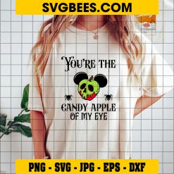 You’re The Candy Apple Of My Eye Svg, Teacher Halloween Svg on Shirt