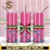3D Pink Inflated Tumbler Wrap, Barbie Pink 20oz Skinny Tumbler Design, 3D Tumbler Wrap