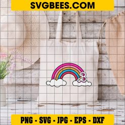 Barbie Rainbow SVG PNG, Rainbow Doll SVG, Barbie The Movie DXF SVG PNG EPS on Bag