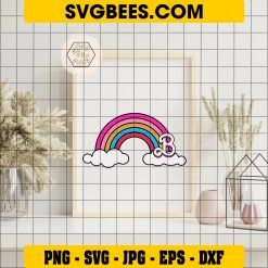 Barbie Rainbow SVG PNG, Rainbow Doll SVG, Barbie The Movie DXF SVG PNG EPS on Frame