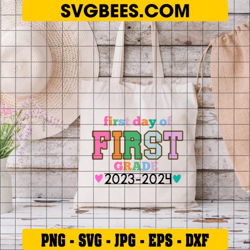First Day Of 1St Grade SVG, 1St Grade SVG, First Day Of School SVG on Bag