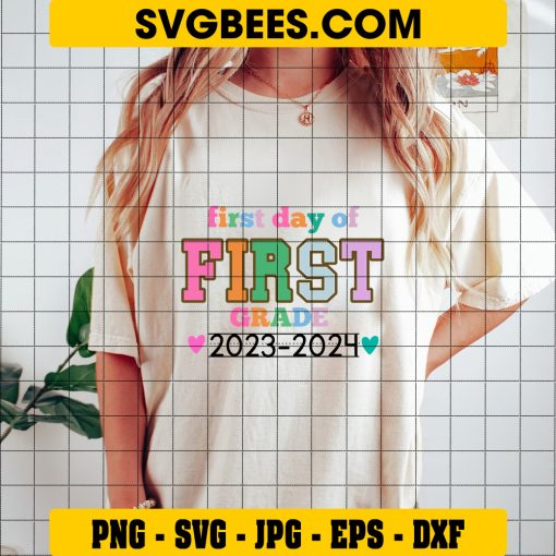 First Day Of 1St Grade SVG, 1St Grade SVG, First Day Of School SVG on Shirt