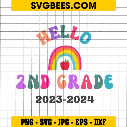 First Day Of 2Nd Grade SVG, 2Nd Grade SVG, First Day Of School SVG