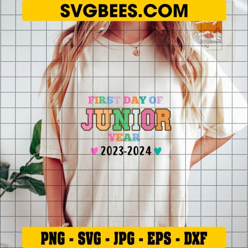 First Day Of Junior Year 2023-2024 SVG, Junior Year 2024 SVG, First Day Of High School SVG on Shirt