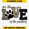 For The Love Of The Panthers PNG Sublimation, Love Dog PNG, Dogs PNG Download