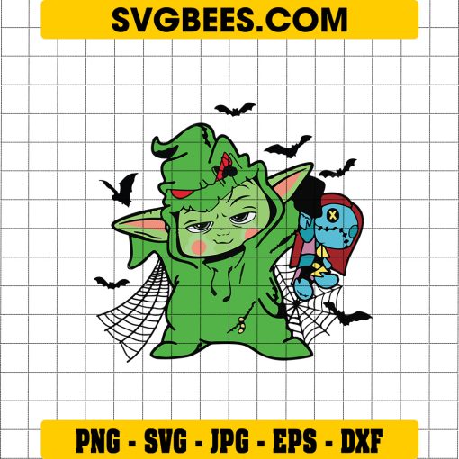 Baby Yoda Oogie Boogie SVG, Halloween Spooky Star Wars SVG