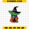 Baby Yoda Witches SVG, Halloween Baby Yoda SVG