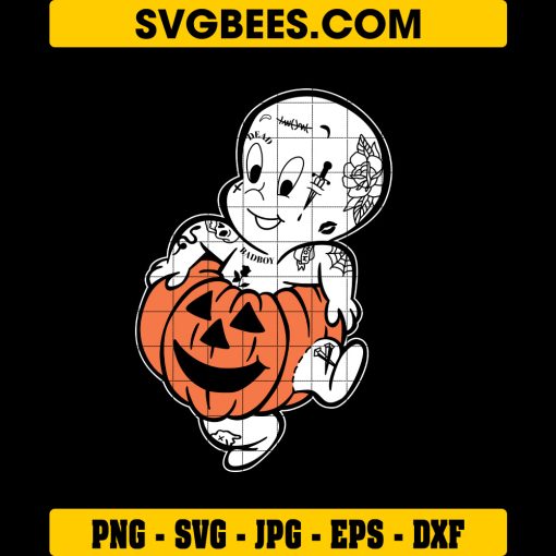 Dead Bad Boy Halloween SVG, Baby Ghost Pumpkin Halloween SVG