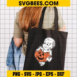 Dead Bad Boy Halloween SVG, Baby Ghost Pumpkin Halloween SVG on Bag