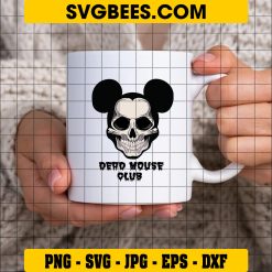 Dead Mouse Club SVG, Mickey Skeleton SVG, Halloween Mouse Skeleton SVG on Cup