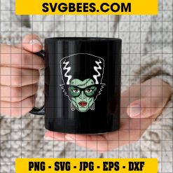 Frankensteins Girl Halloween SVG, Girl Zombies Halloween SVG on Cup