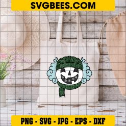 Frosty Pumpkin SVG, Christmas Pumpkin SVG on Bag