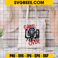 Game Over Halloween SVG, Stitch Jigsaw Movies Halloween SVG on Bag