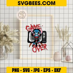 Game Over Halloween SVG, Stitch Jigsaw Movies Halloween SVG on Frame