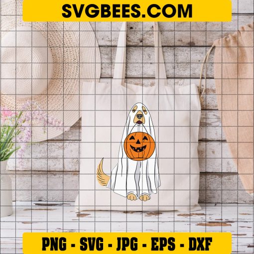 My Dog Is My Boo Halloween, Spooky Season Dog Ghost Halloween SVG on Bag