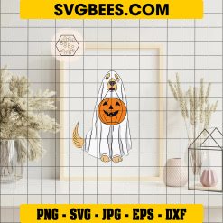 My Dog Is My Boo Halloween, Spooky Season Dog Ghost Halloween SVG on Frame