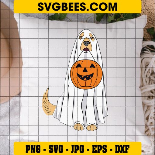 My Dog Is My Boo Halloween, Spooky Season Dog Ghost Halloween SVG on Pillow