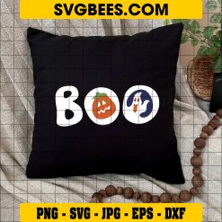 Halloween Cookies Boo Season SVG, Halloween Sugar Boo SVG on Pillow