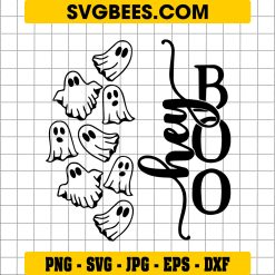 Hey Boo Ghost SVG, Cute Halloween Ghost SVG