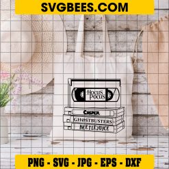 Hocus Pocus Movies Halloween SVG, Casper Ghost Busters Beetlejuice SVG on Bag