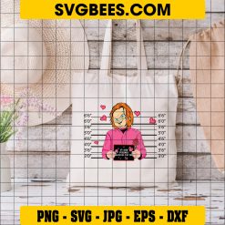 If I Had Feelings Heyd Be For You SVG, Chucky Pink SVG, Halloween Chucky SVG on Bag