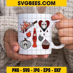 Jason Voorhees Snacks Halloween SVG, Friday The 13Th Food and Drink SVG on Cup