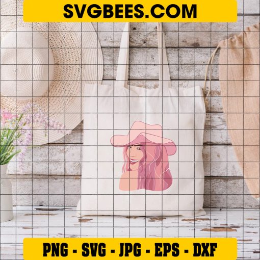Karol G Miex Tenia Razon SVG, Cowgirl Hat SVG on Bag