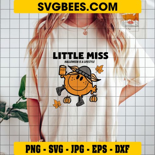 Little Miss Halloween Is A Lifestyle SVG, Spooky Rae Dunn SVG on Shirt
