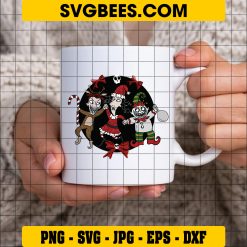Lock Shock and Barrel Christmas SVG, Nightmare Before Christmas Costume SVG on Cup