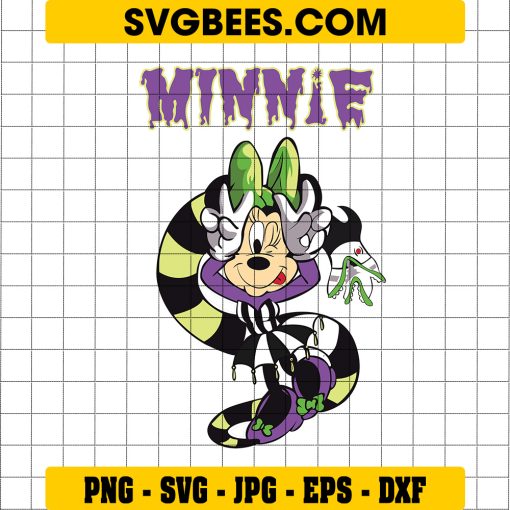 Minnie Beetlejuice SVG, Disney Minnie Costume SVG, Beetlejuice SVG