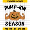 Pumpkin Season Halloween SVG, Pumpkin Face Strong Halloween SVG