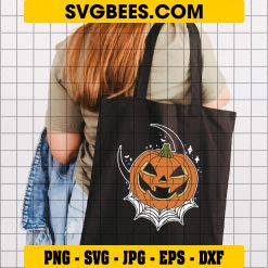 Pumpkin Season Halloween SVG, Pumpkin Tattoo Halloween SVG on Bag