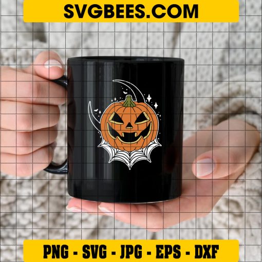 Pumpkin Season Halloween SVG, Pumpkin Tattoo Halloween SVG on Cup