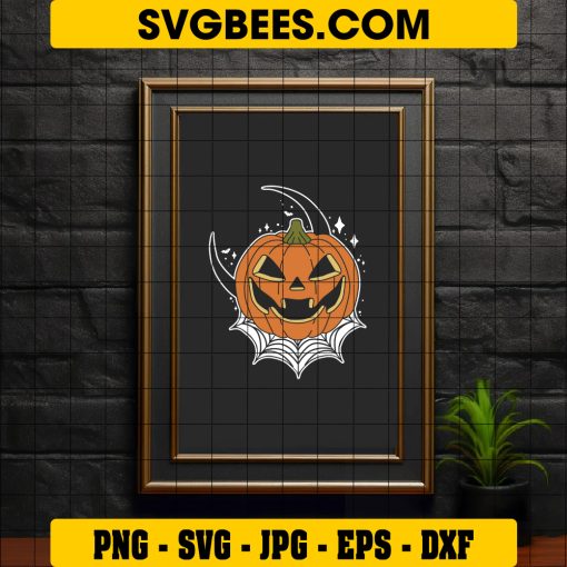 Pumpkin Season Halloween SVG, Pumpkin Tattoo Halloween SVG on Frame