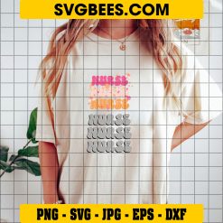 Retro Boho Nurse SVG, Healthcare Nurse SVG on Shirt