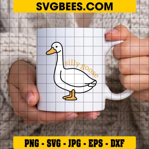 Silly Goose SVG, Goose Crewneck SVG on Cup