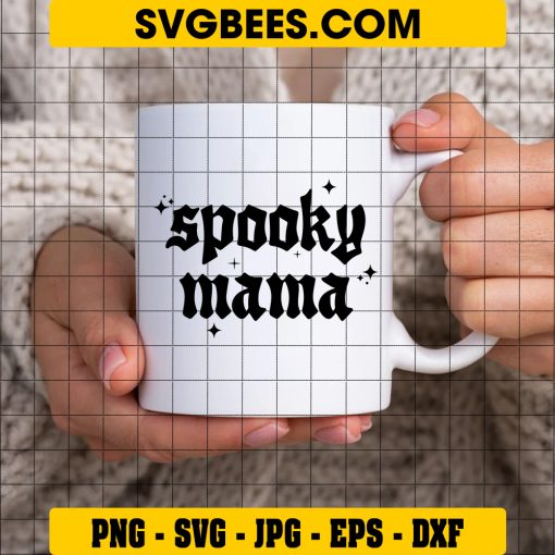 Spooky Mama Halloween SVG, Moms Halloween SVG on Cup