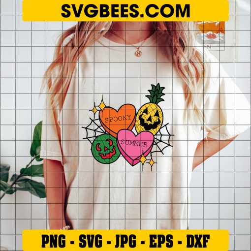 Spooky Summer Halloween SVG, Summerween SVG on Shirt