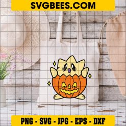 Togepi Pokemon Halloween SVG, Togepumpkin Halloween SVG on Bag