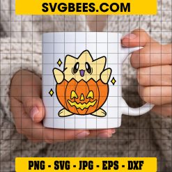 Togepi Pokemon Halloween SVG, Togepumpkin Halloween SVG on Cup