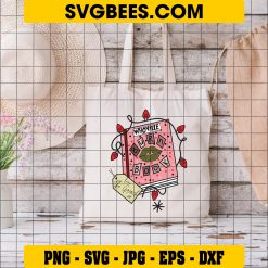 Whoville Burn Boook SVG, Love The Grinch Xo SVG on Bag