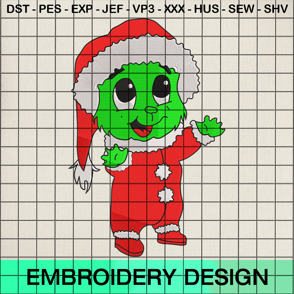 Grinch Grinch Embroidery Design, Merry Christmas Grinch Embroidery ...