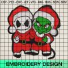 Baby Jack Grinch Embroidery Design, Christmas Jack Grinch Machine Embroidery Designs