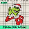 Christmas The Grinch Xmas Embroidery Design, Cute Grinch Embroidery Designs