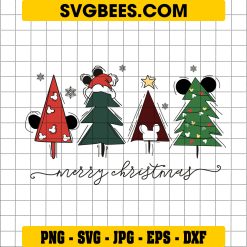 Christmas Tree Mickey Disney SVG PNG, Tree Merry Christmas SVG