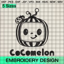 Cocomelon Cute Embroidery Design, Cocomelon Movie Embroidery Designs