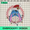 Disney Eeyore Christmas Ornament Embroidery Design, Winnie The Pooh Christmas Lights Machine Embroidery Designs