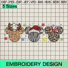 Disney Mouse Leopard Christmas Embroidery Design, Leopard Mickey Christmas Machine Embroidery Designs